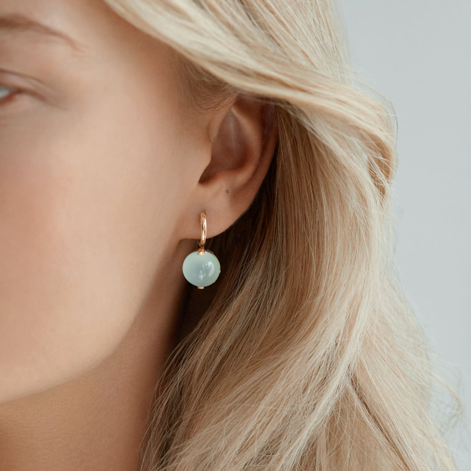 Earrings with Quartz Space Signature