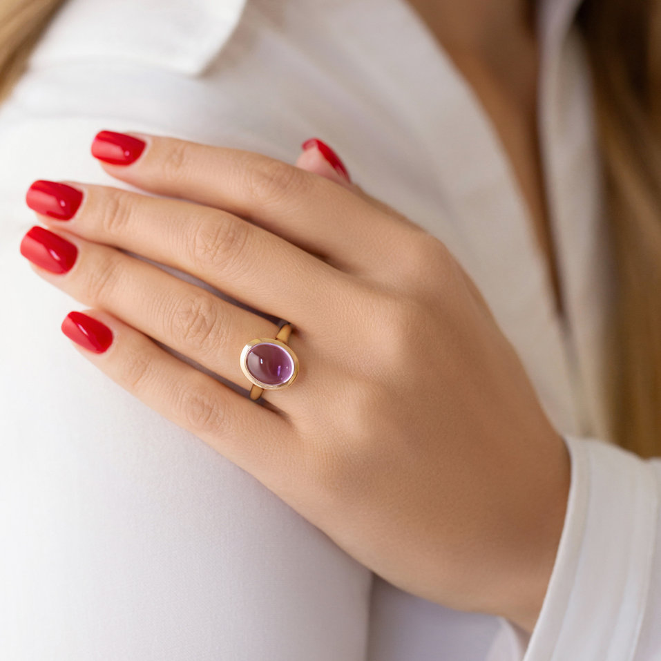 Ring with Amethyst Sweet Wish