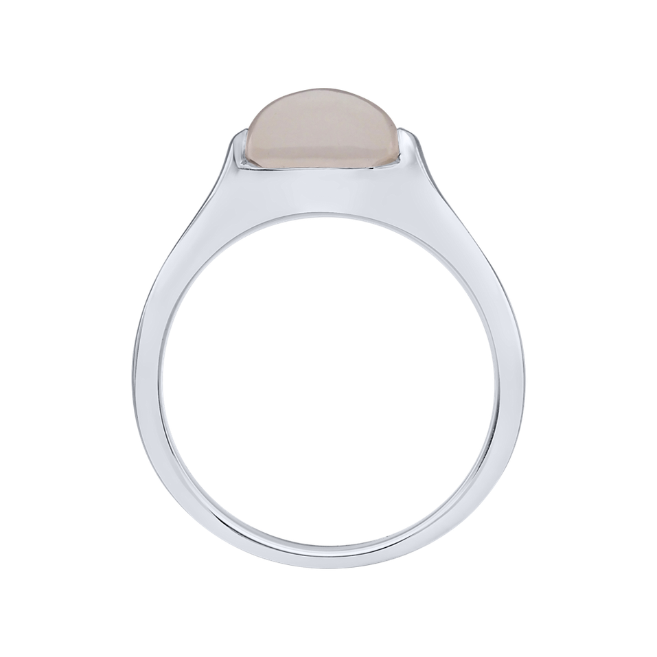 Ring with Moonstone White Bonbon