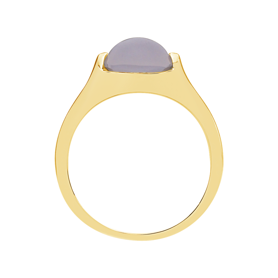 Ring with Blue Chalcedony Bonbon