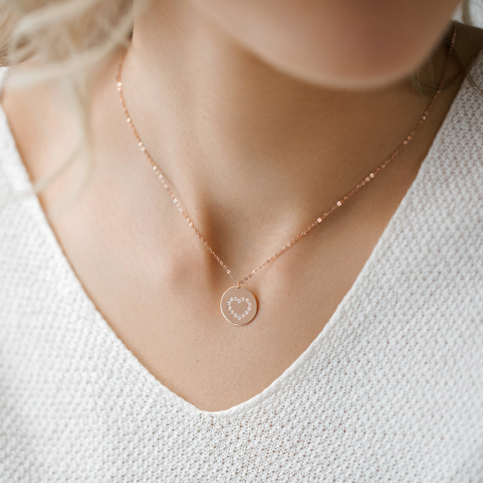 Diamond necklace Diamonds Heart