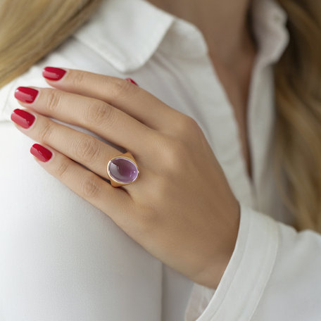 Ring with Quartz Bubble Coctail