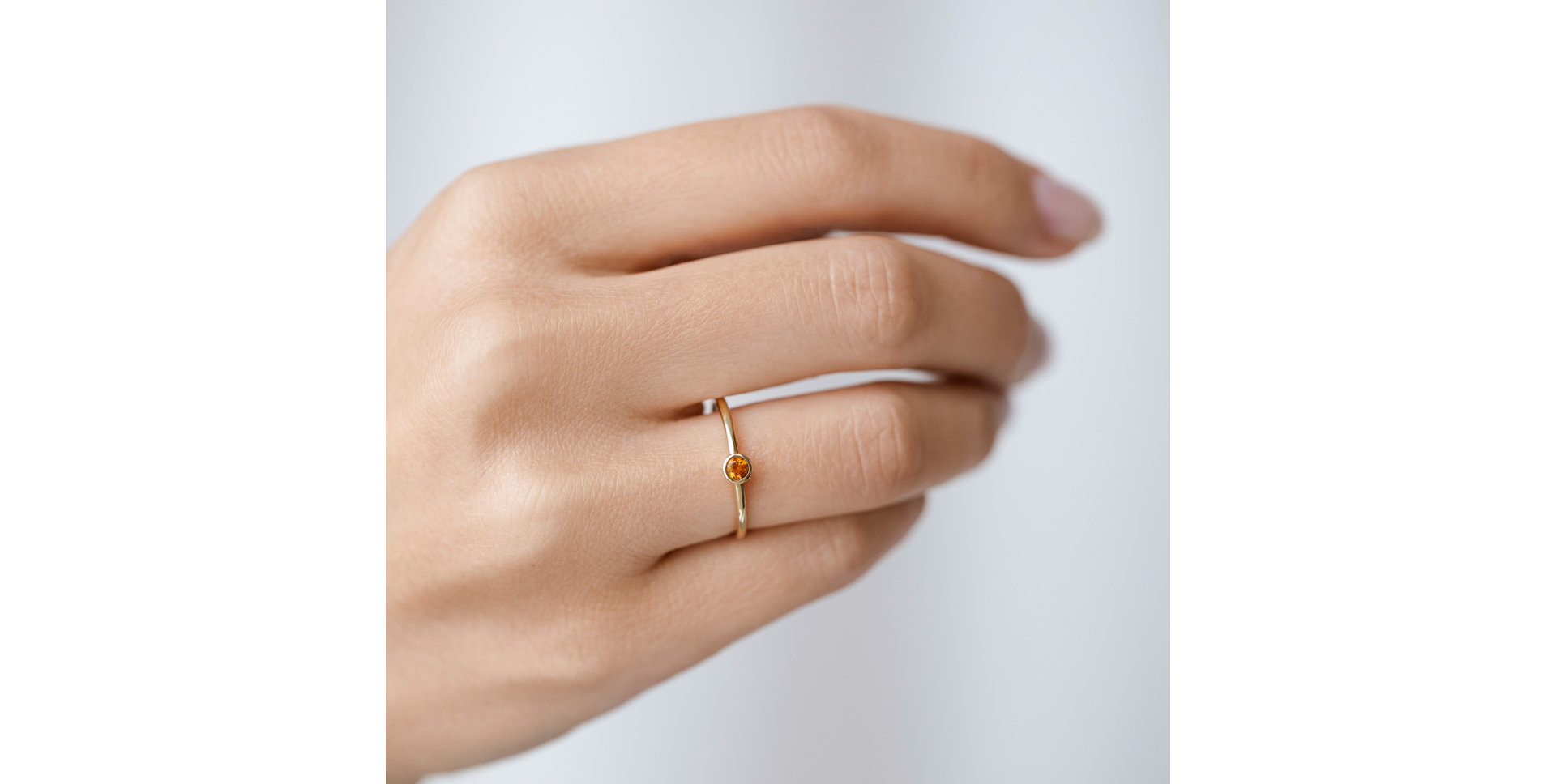 Ring with Citrine Madeira Bonbon