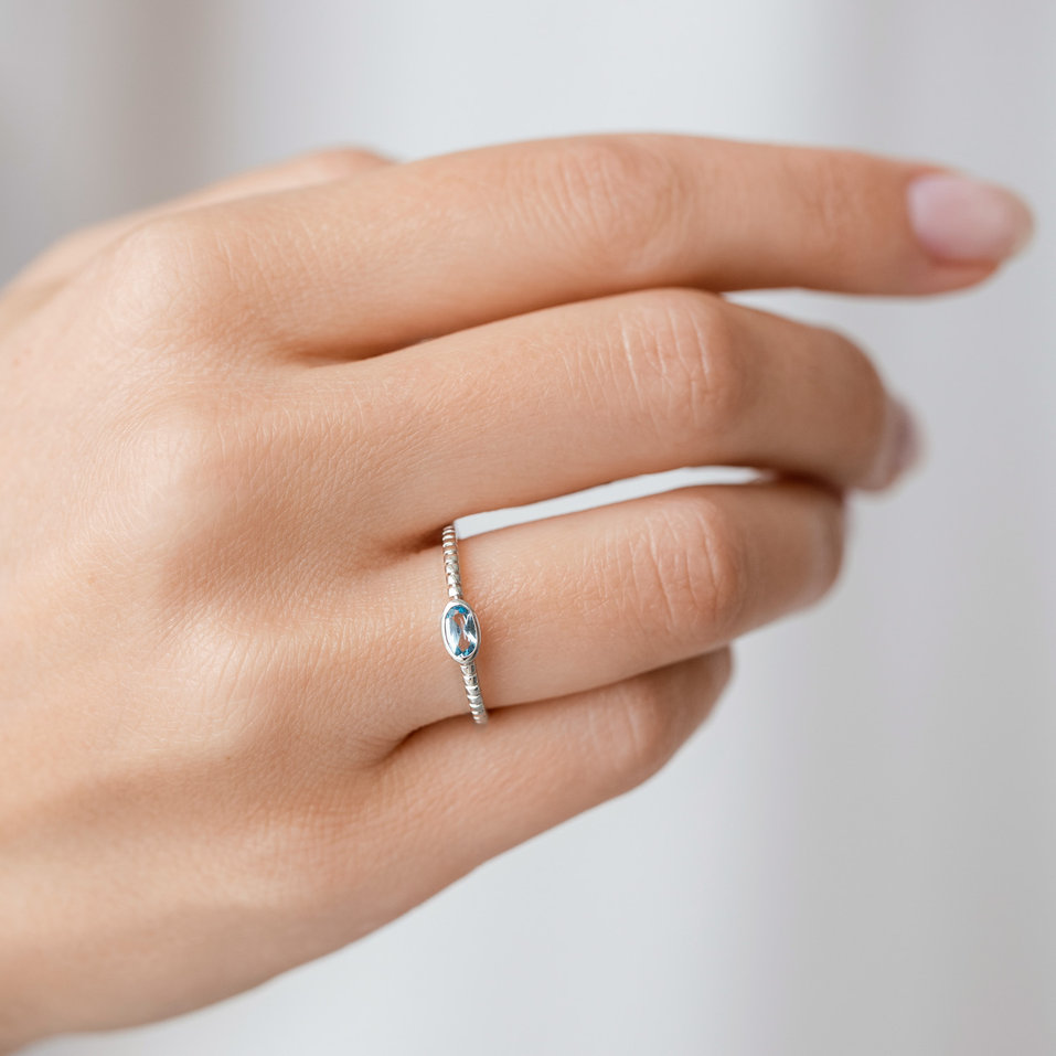 Ring with Topaz Swiss Bonbon