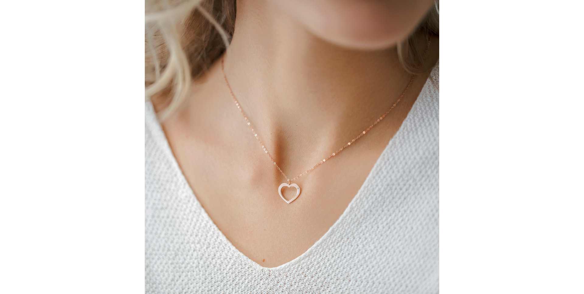 Diamond necklace One Heart