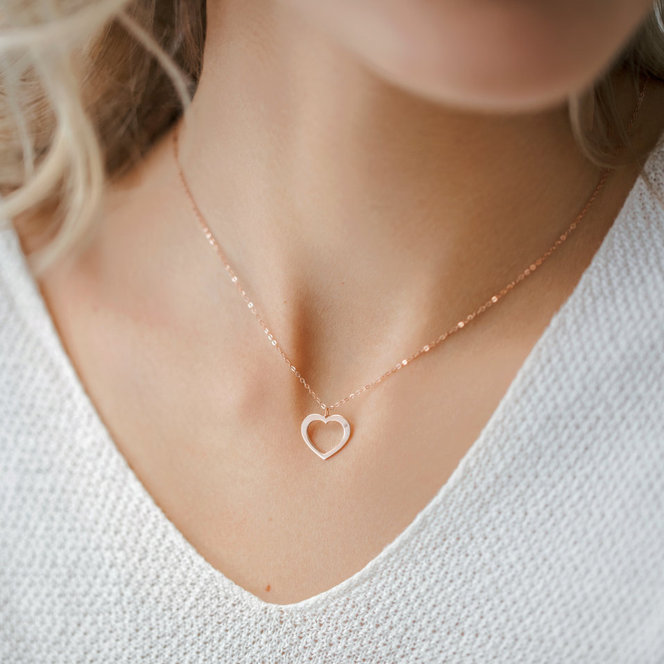 Diamond necklace One Heart