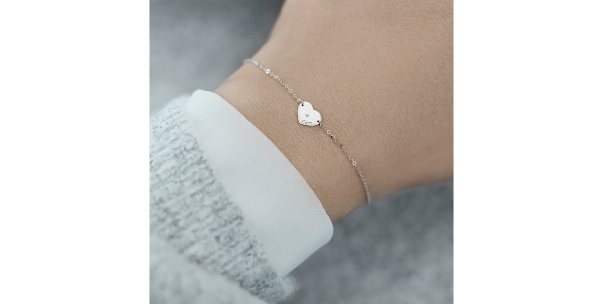 Diamond bracelet Heart Love
