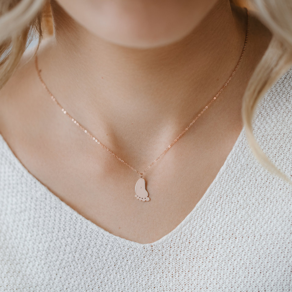 Diamond necklace Baby Foot