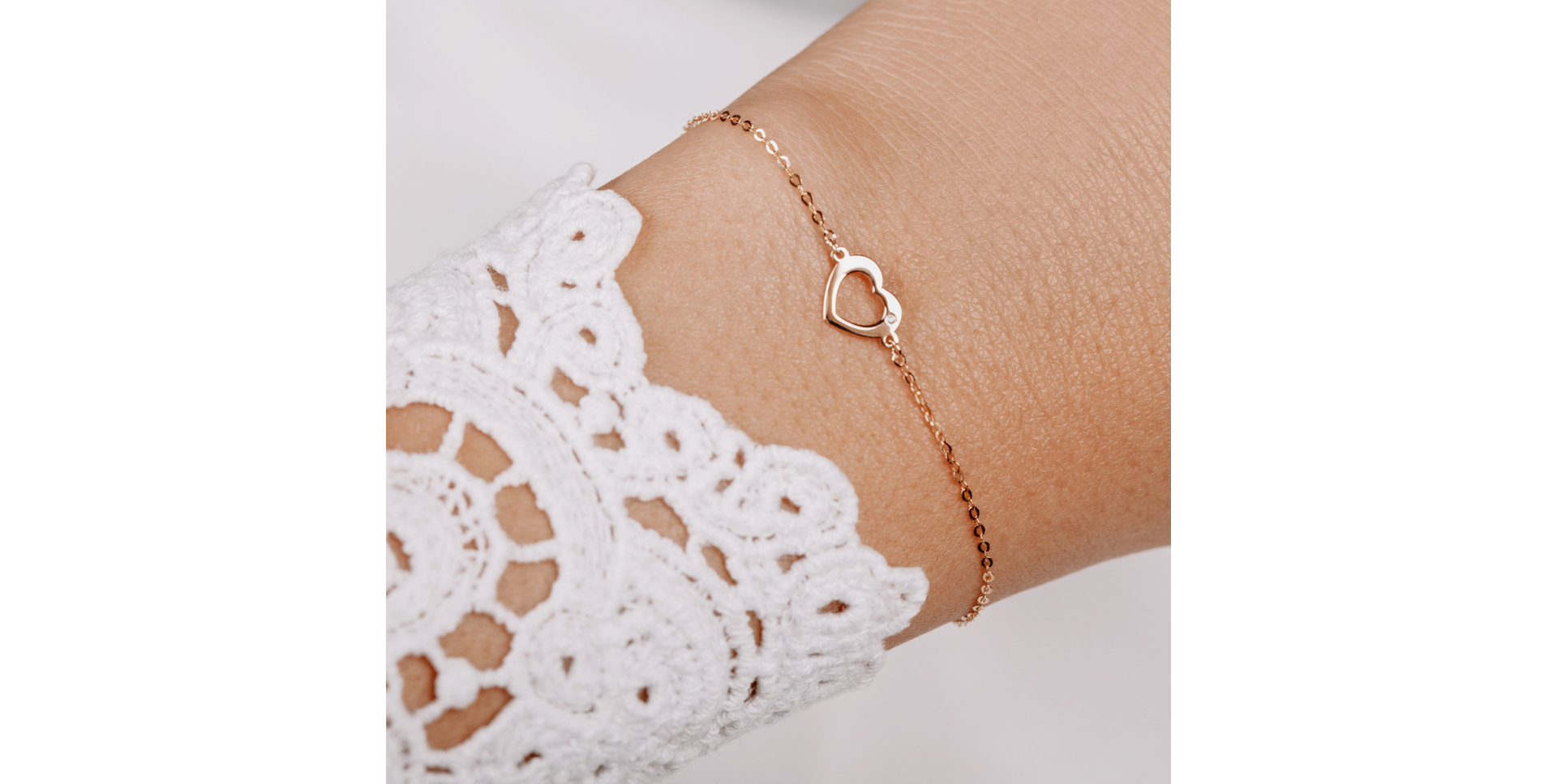 Diamond bracelet Hearts