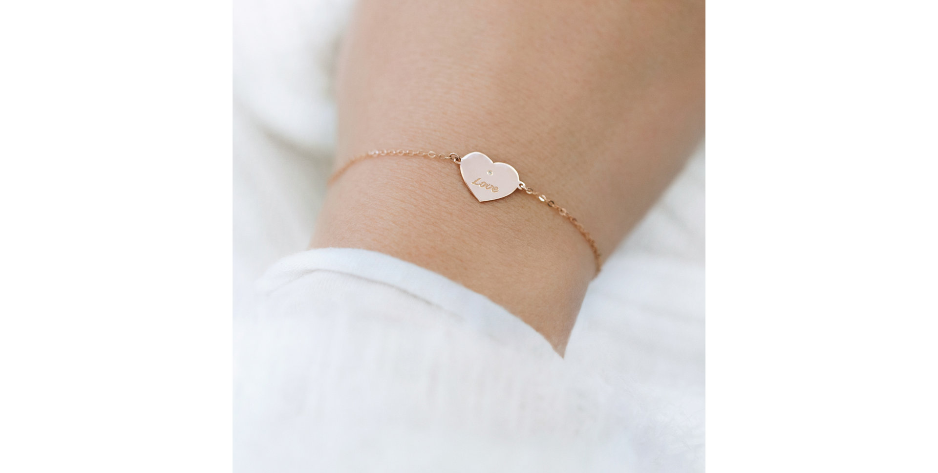 Diamond bracelet Heart Love