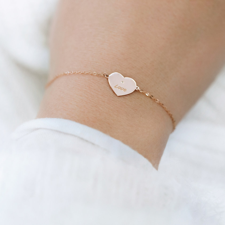 Diamond bracelet Heart Love