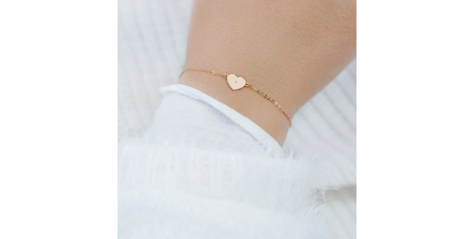 Diamond bracelet Glittering Heart