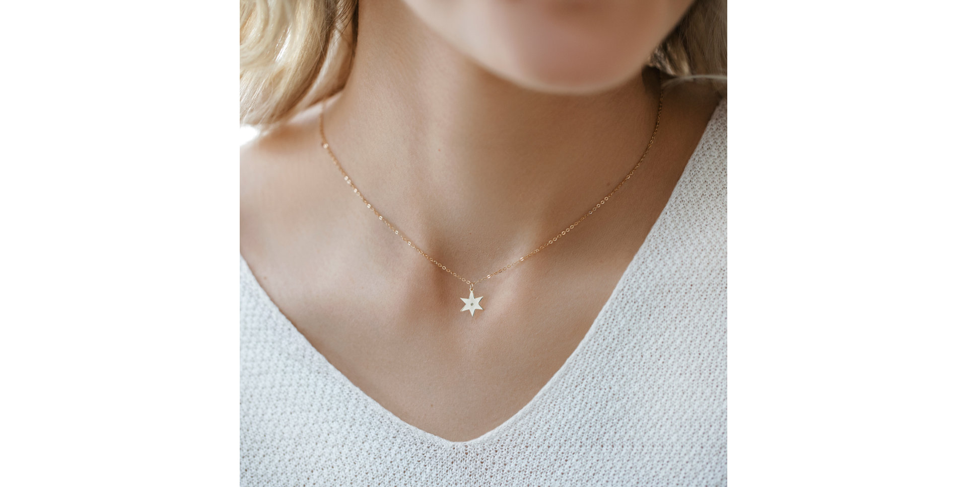 Diamond necklace Star