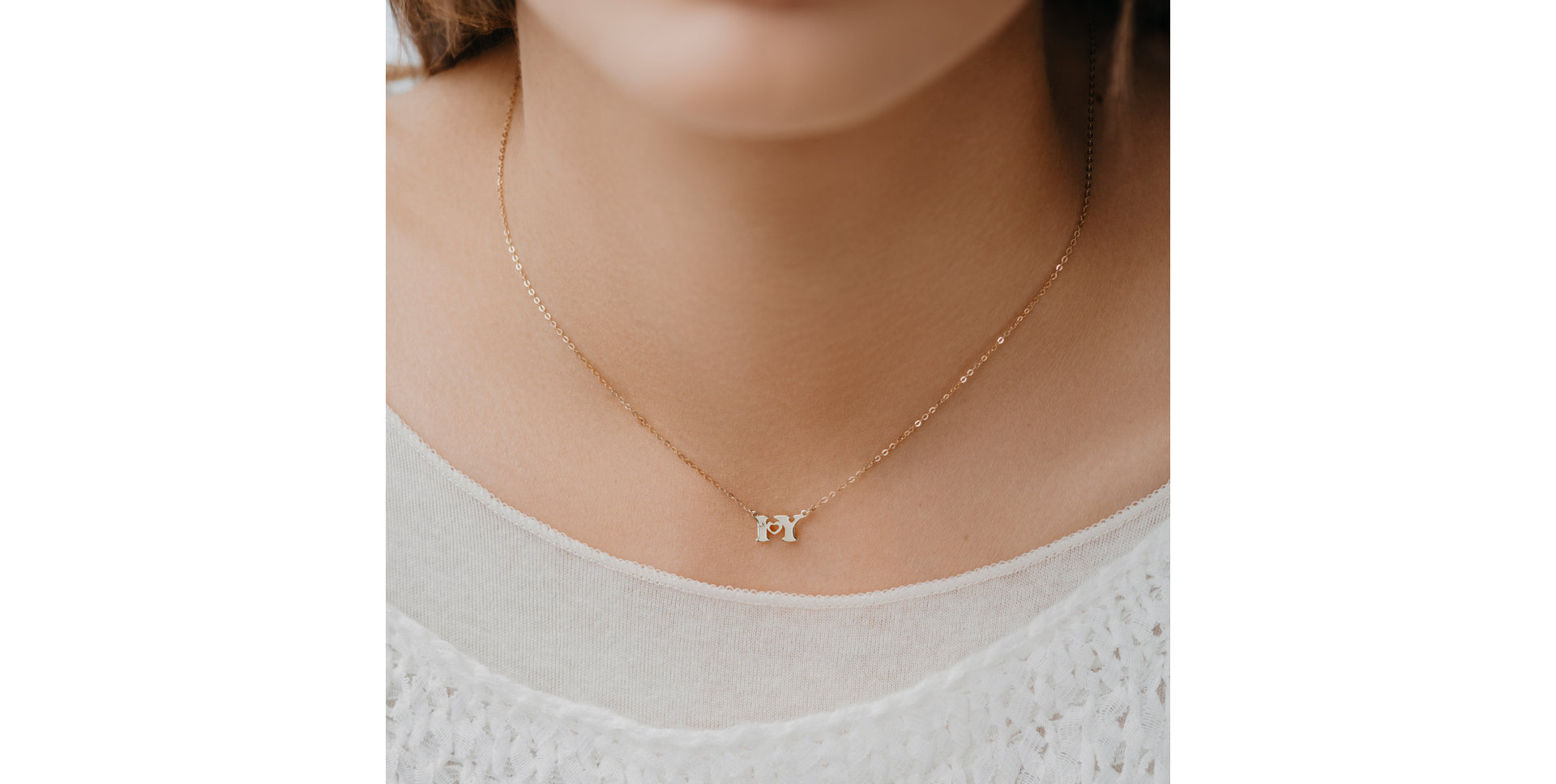 Diamond necklace I Love U