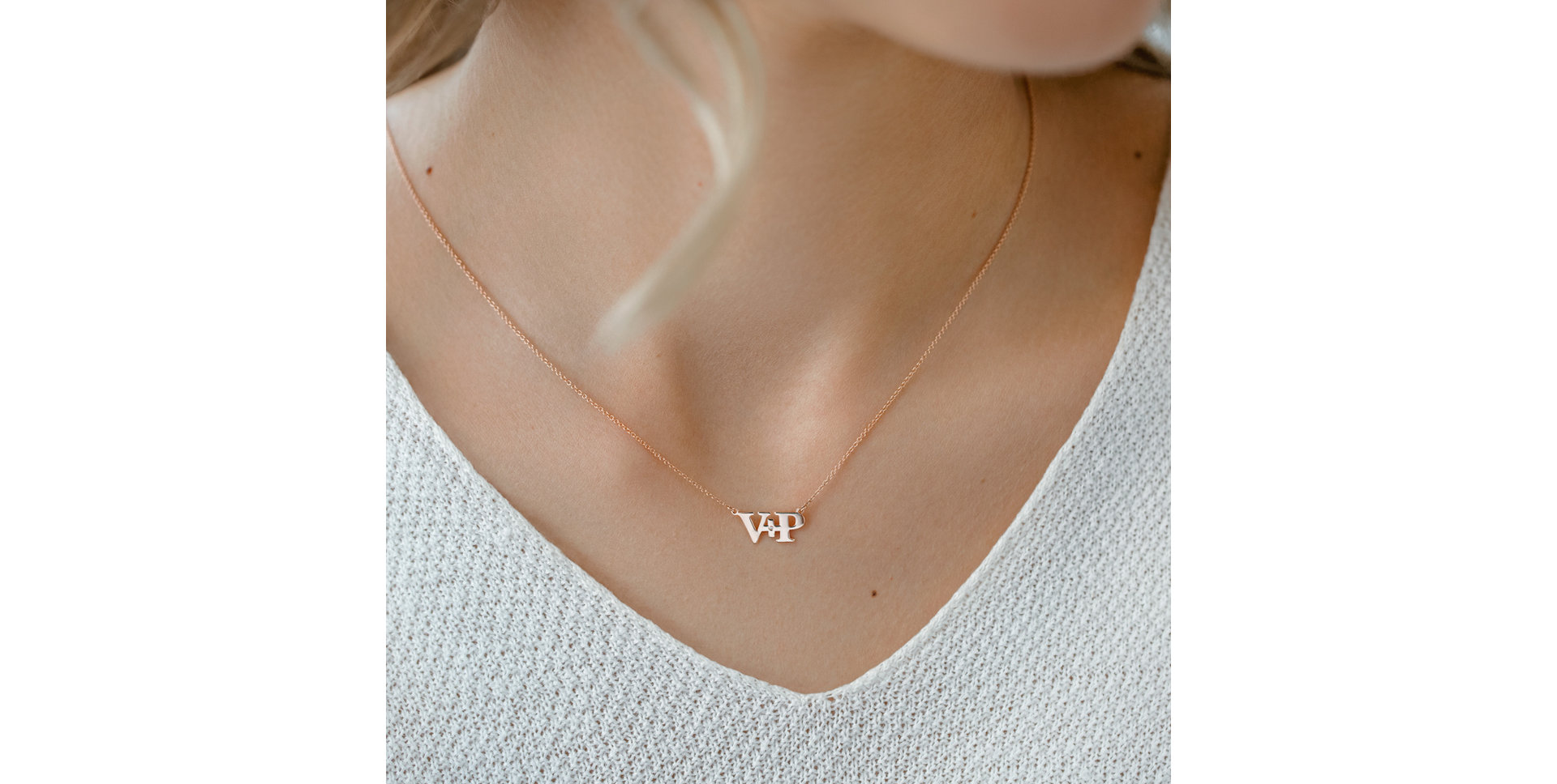Diamond necklace Initials