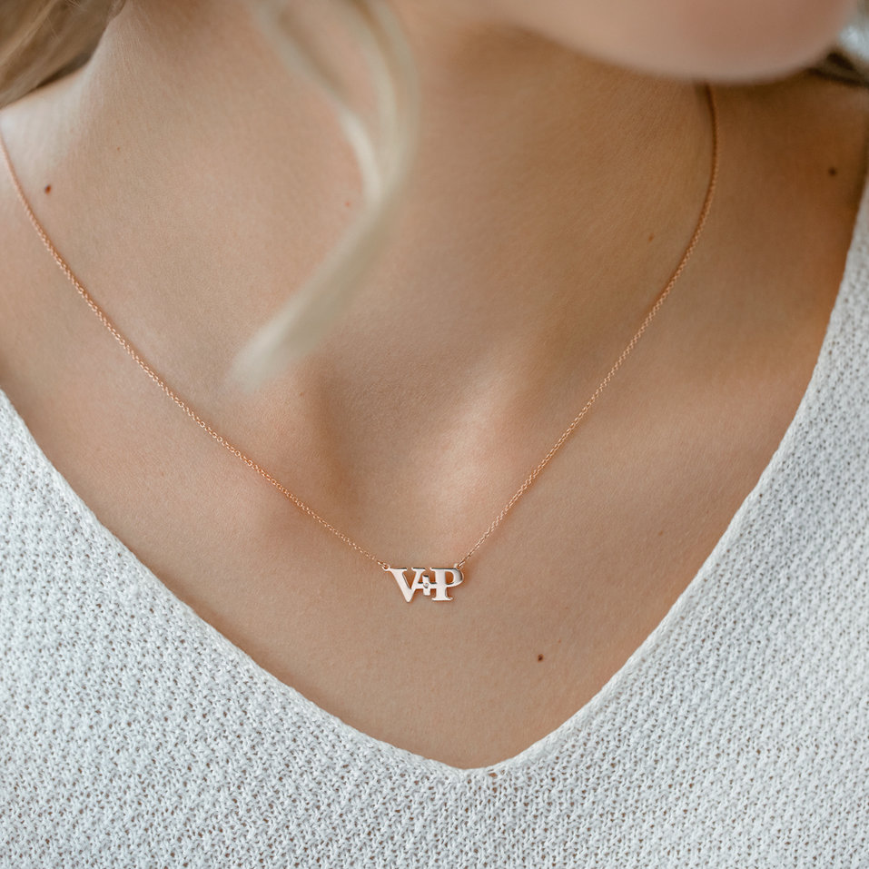 Diamond necklace Initials