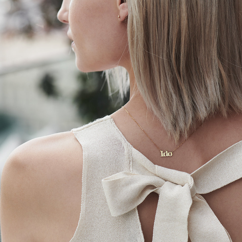 Diamond necklace I DO