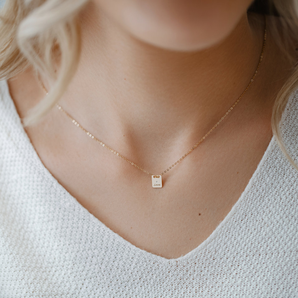 Diamond necklace Love