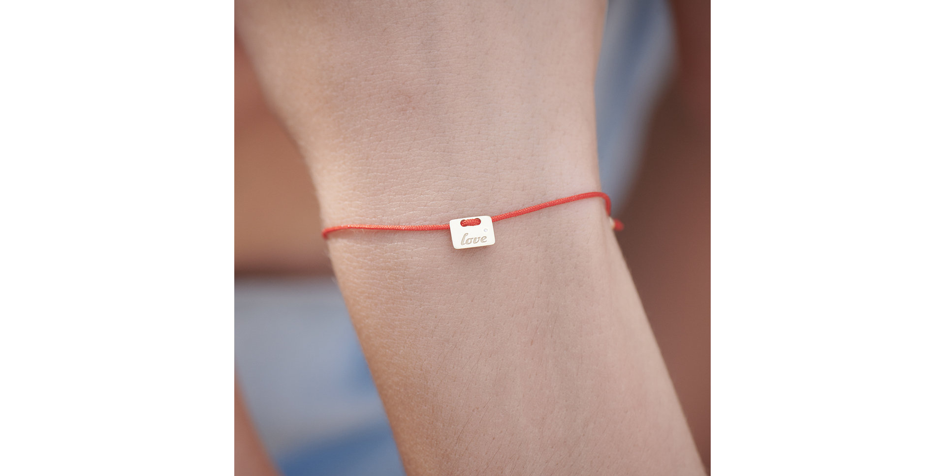 Diamond bracelet Military Stamp Love