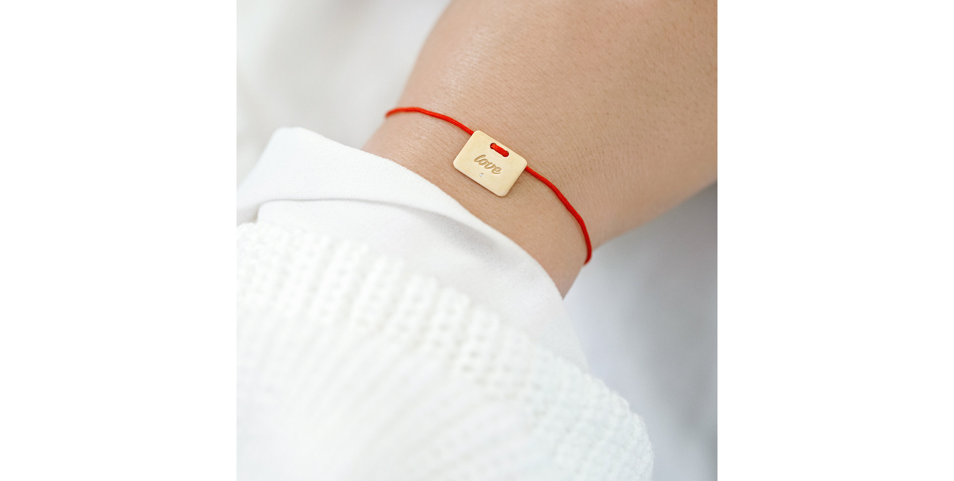 Diamond bracelet Military Stamp Love