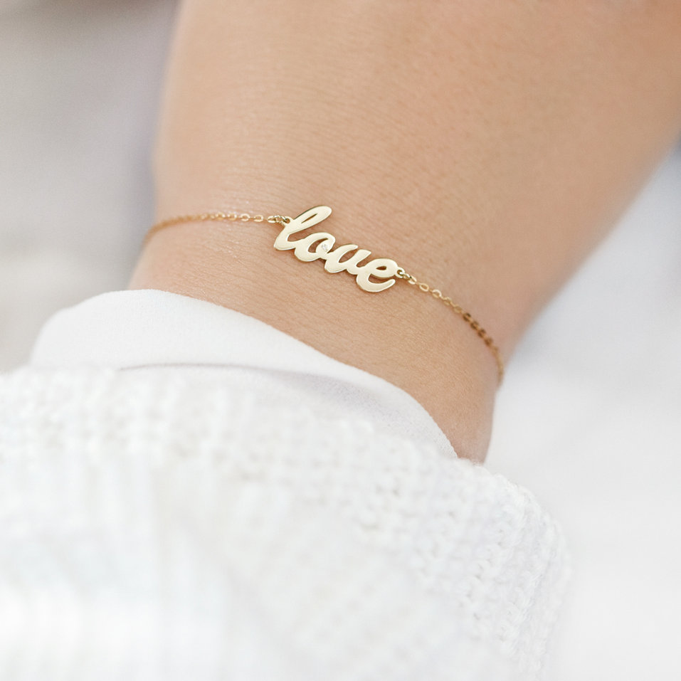 Diamond bracelet Love