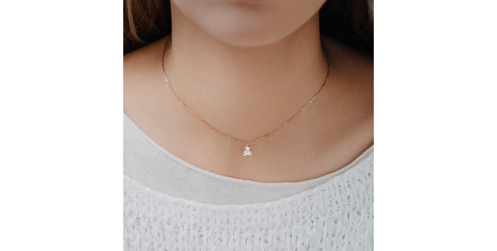 Diamond necklace Teddy Bear