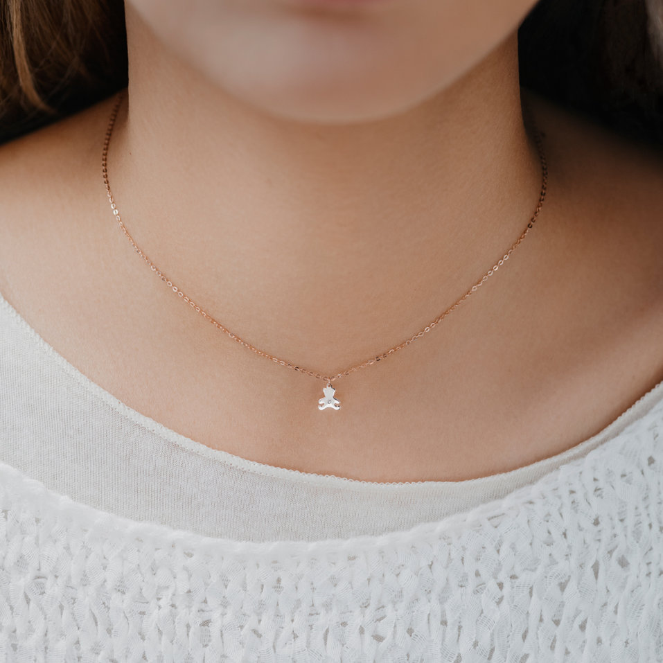 Diamond necklace Teddy Bear