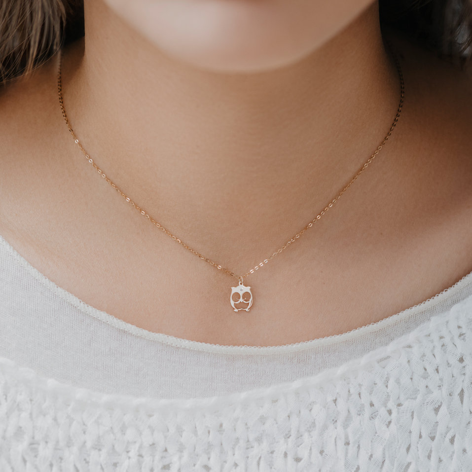 Diamond necklace Lovely Owl