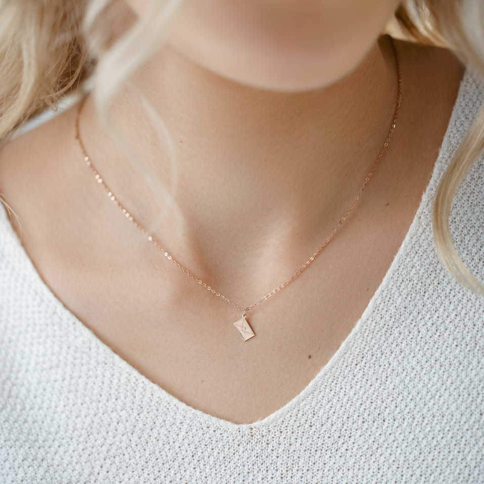 Diamond necklace Letter of Love