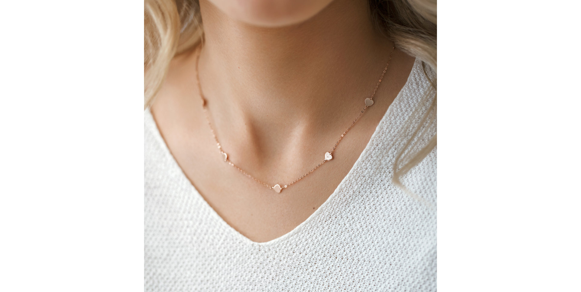 Diamond necklace Little Heart