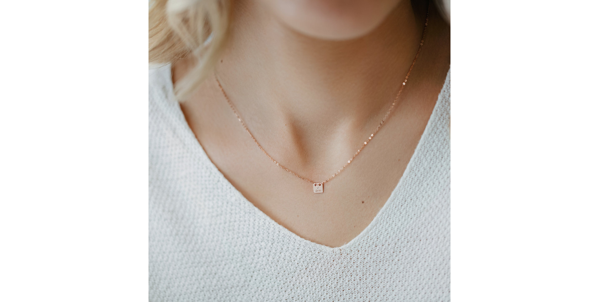 Diamond necklace Tell U, Love U