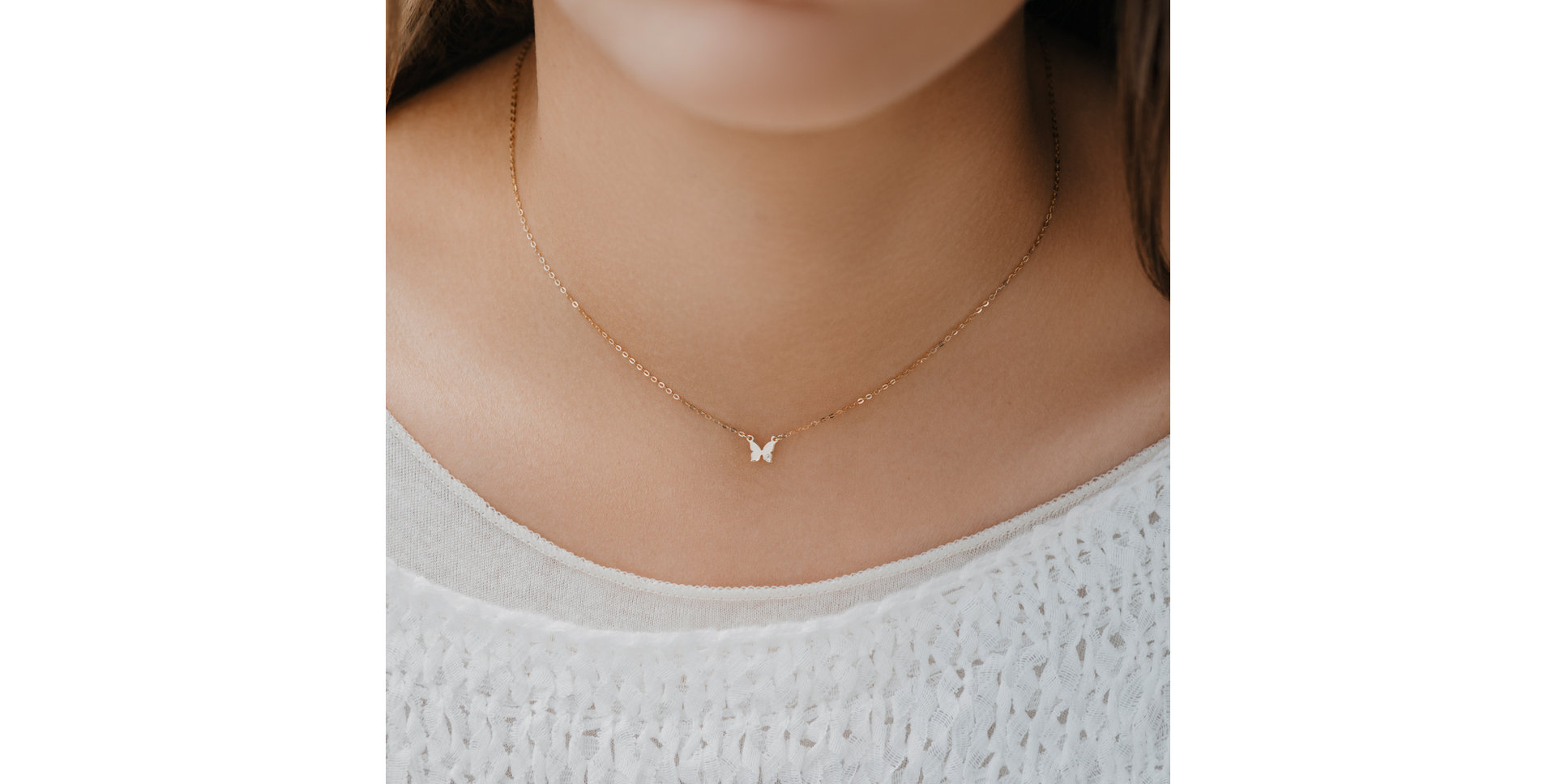 Diamond necklace Extra Butterfly