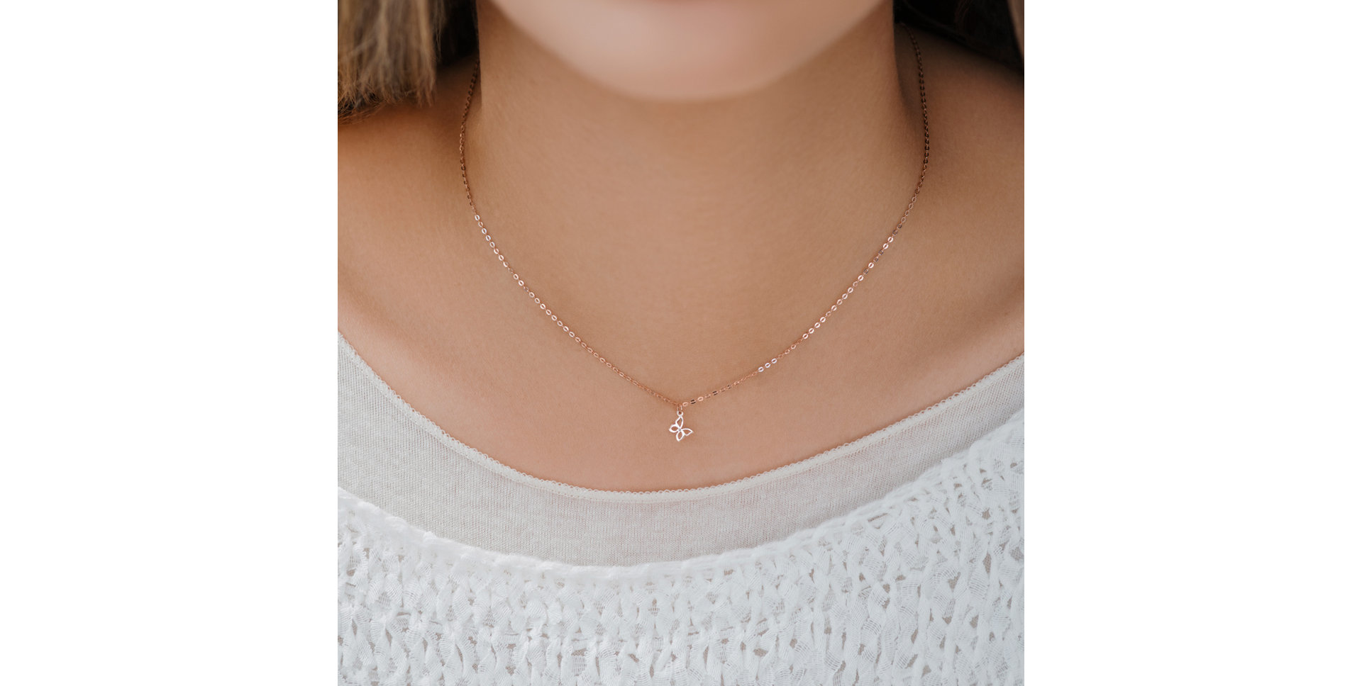 Diamond necklace Extraordinary Butterfly