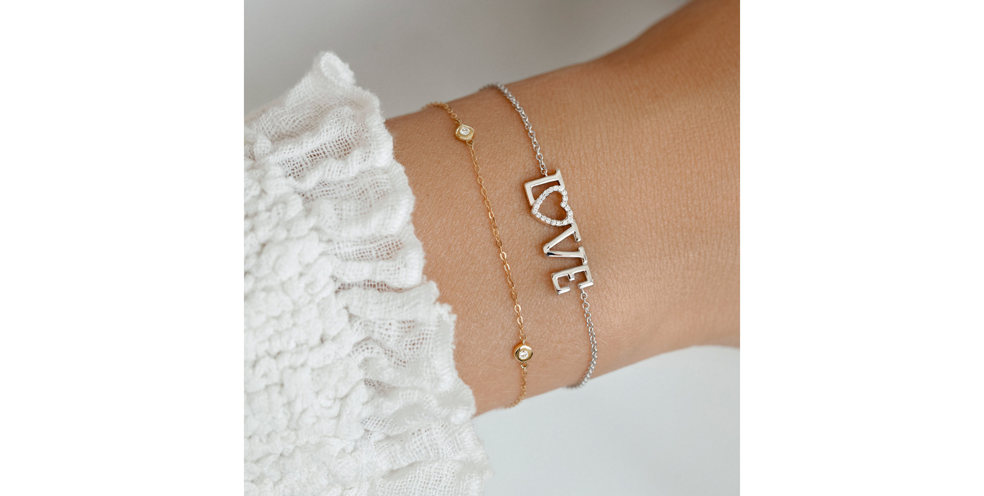 Diamond bracelet Love