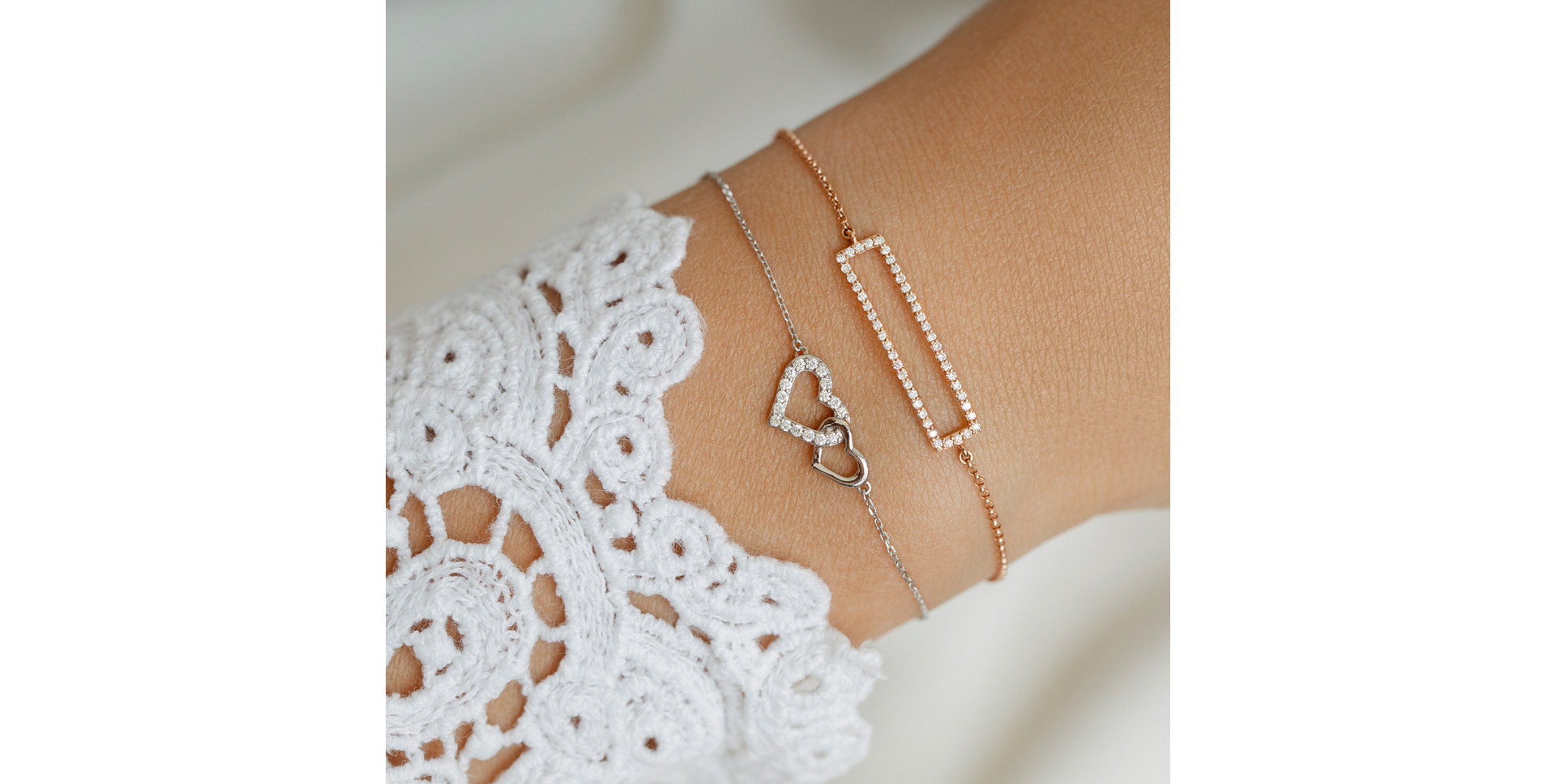 Diamond bracelet Hearts