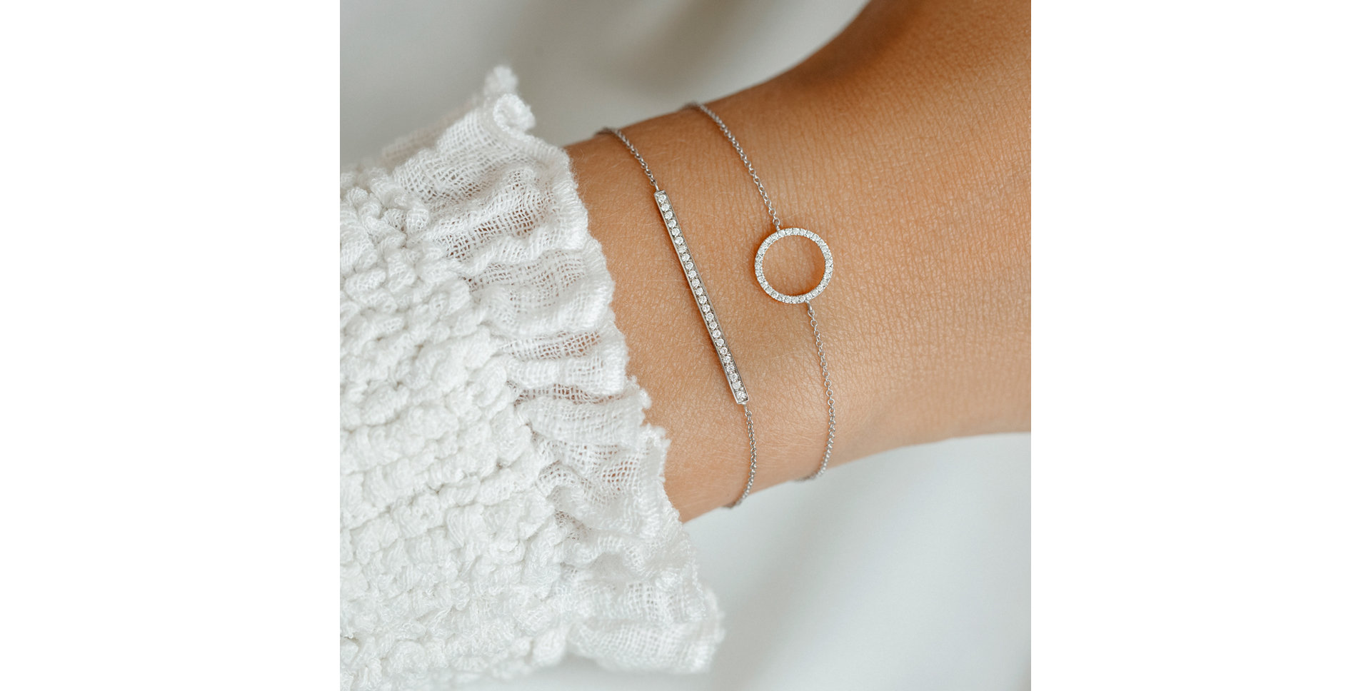 Bracelet with brown diamonds Line