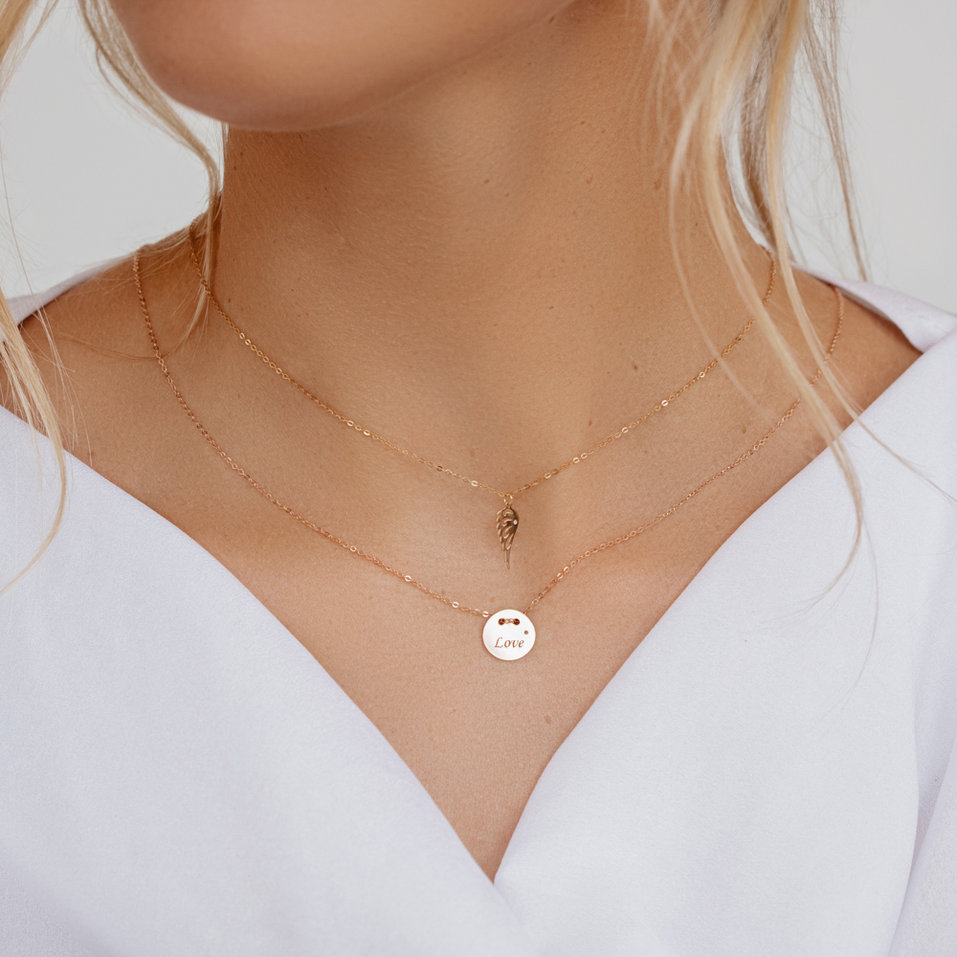 Diamond necklace Heaven Wing