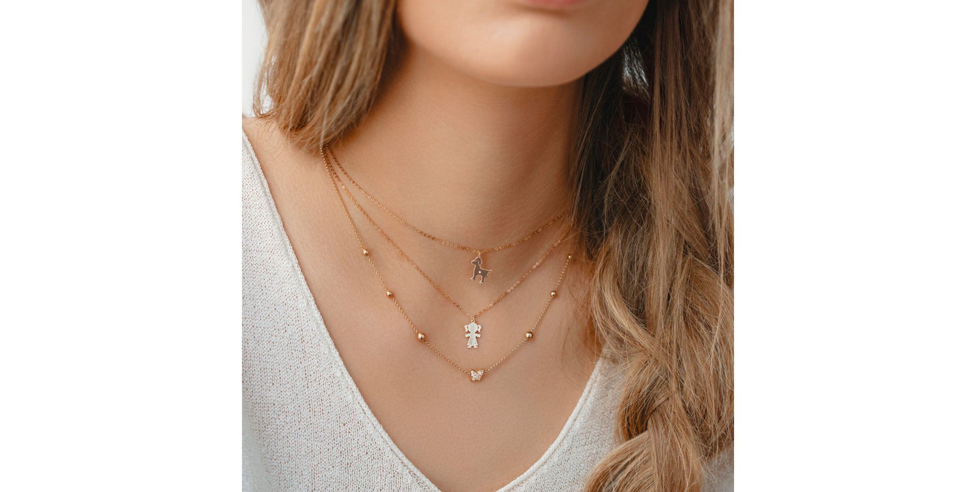 Diamond necklace Puppy