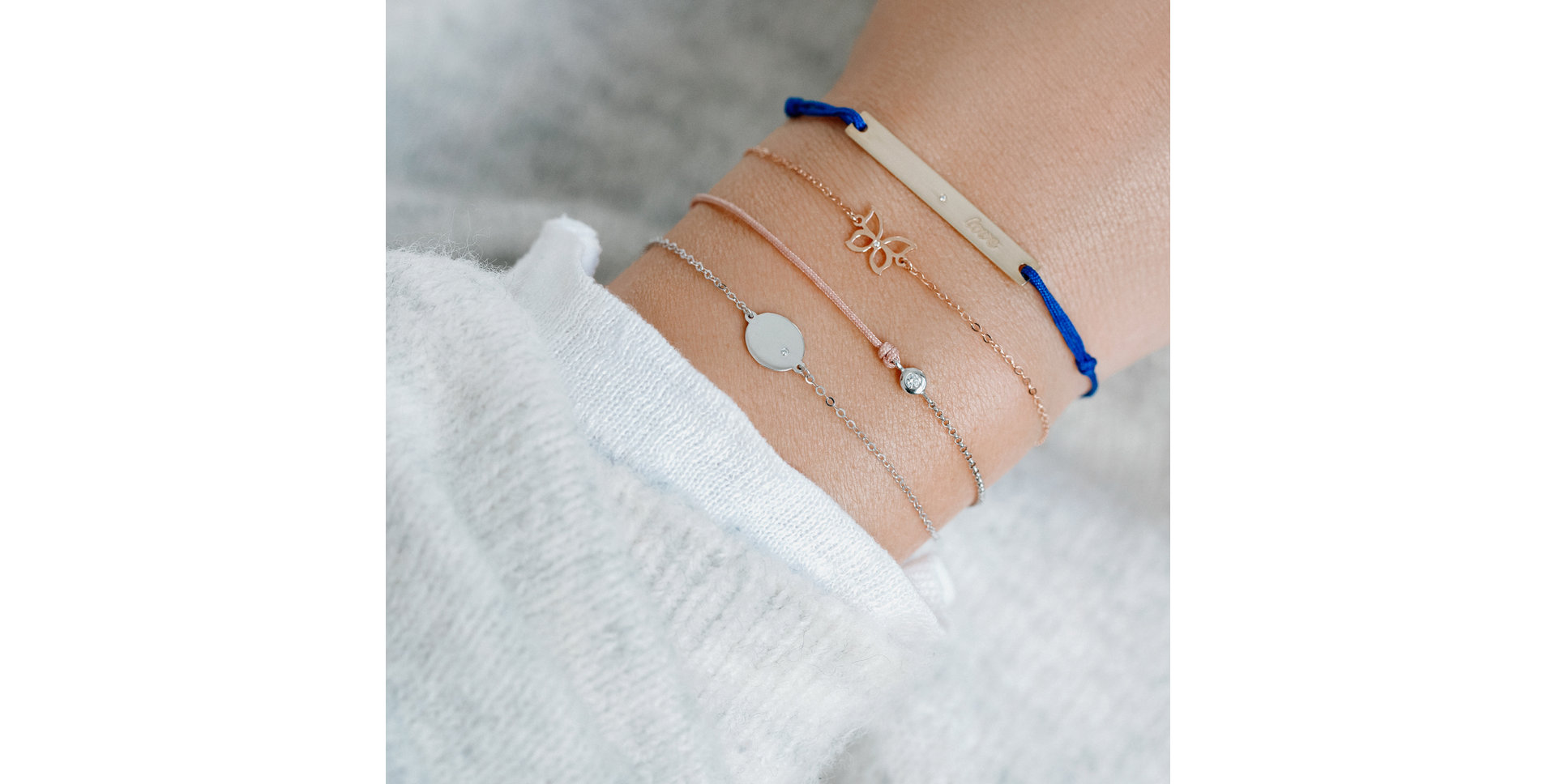 Diamond bracelet Gold Butterfly