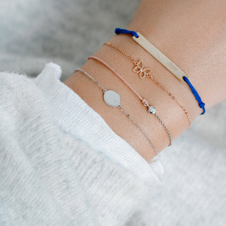 Diamond bracelet Gold Butterfly