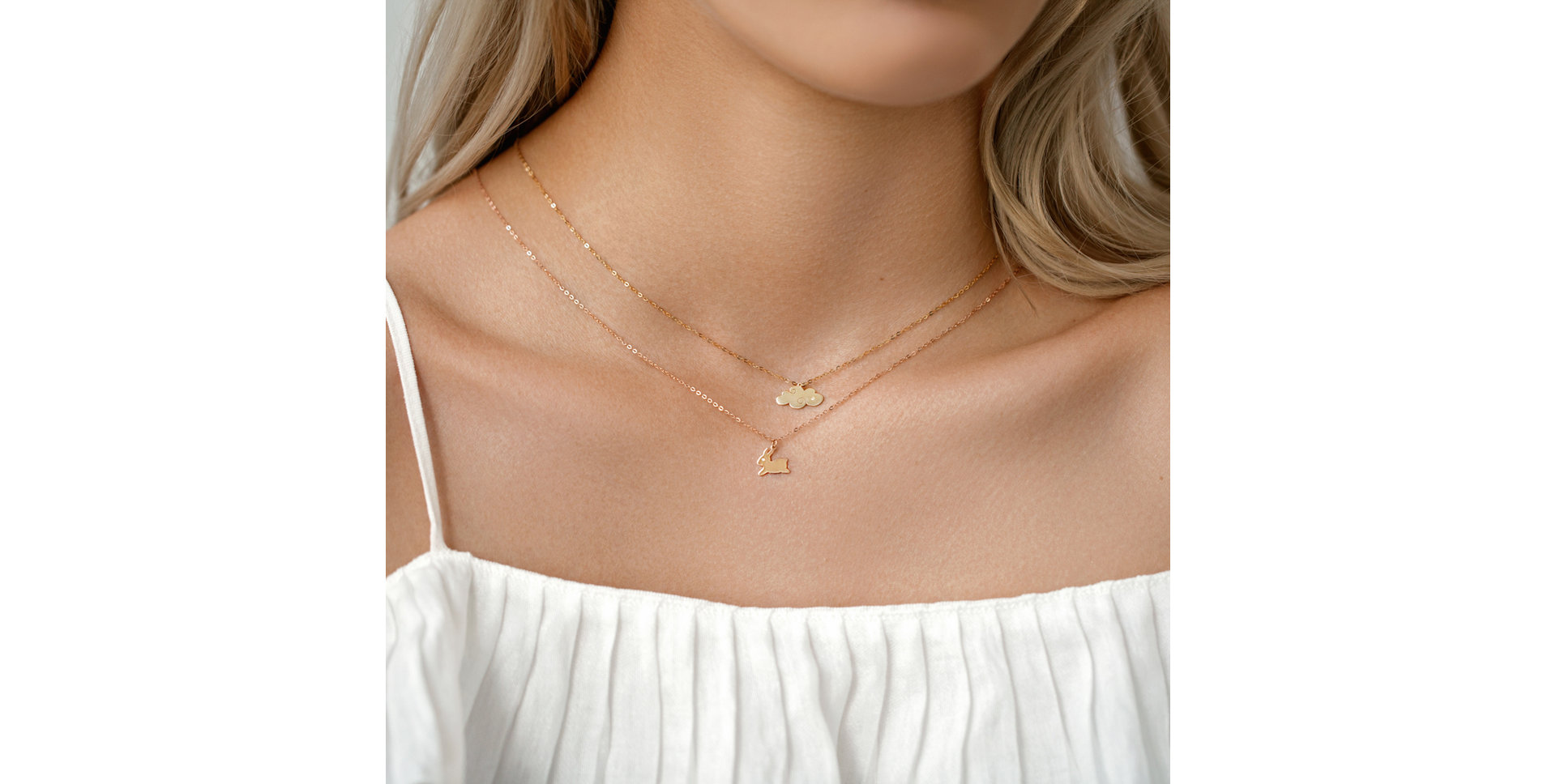 Diamond necklace Bunny