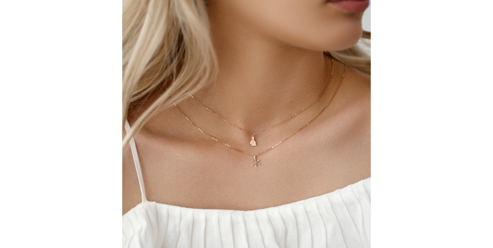 Diamond necklace Little Penguin