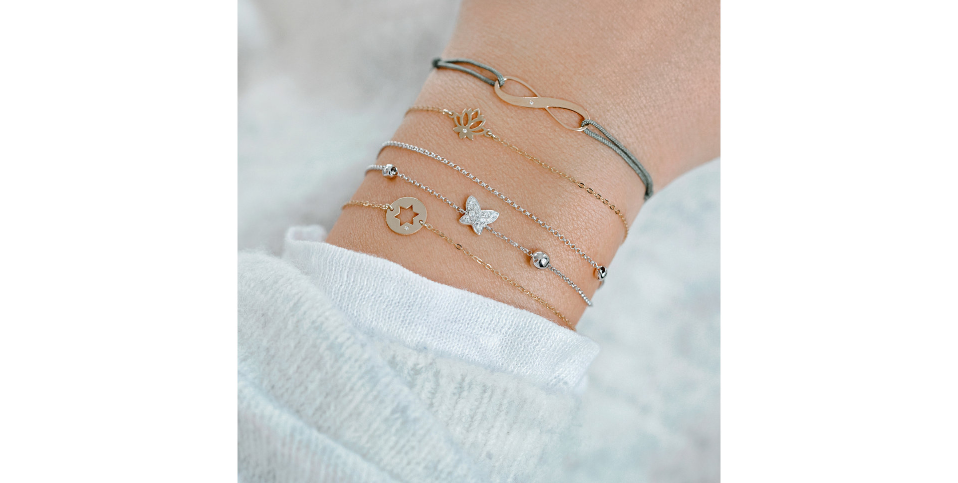 Diamond bracelet Little Lotus