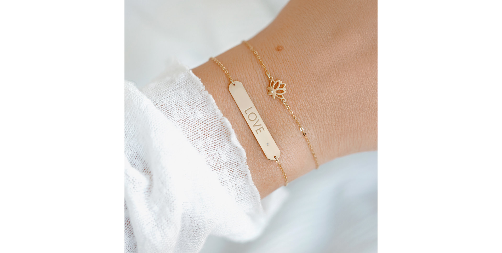 Diamond bracelet Little Lotus