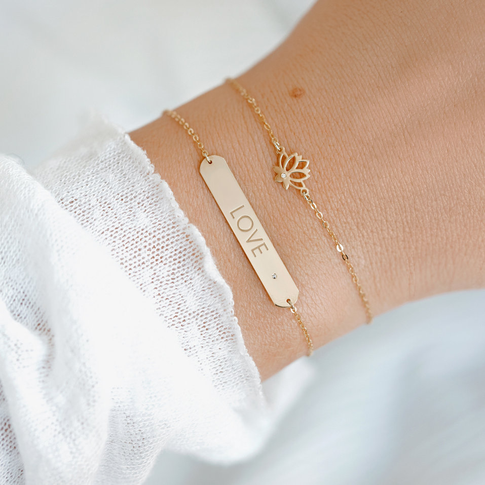 Diamond bracelet Little Lotus