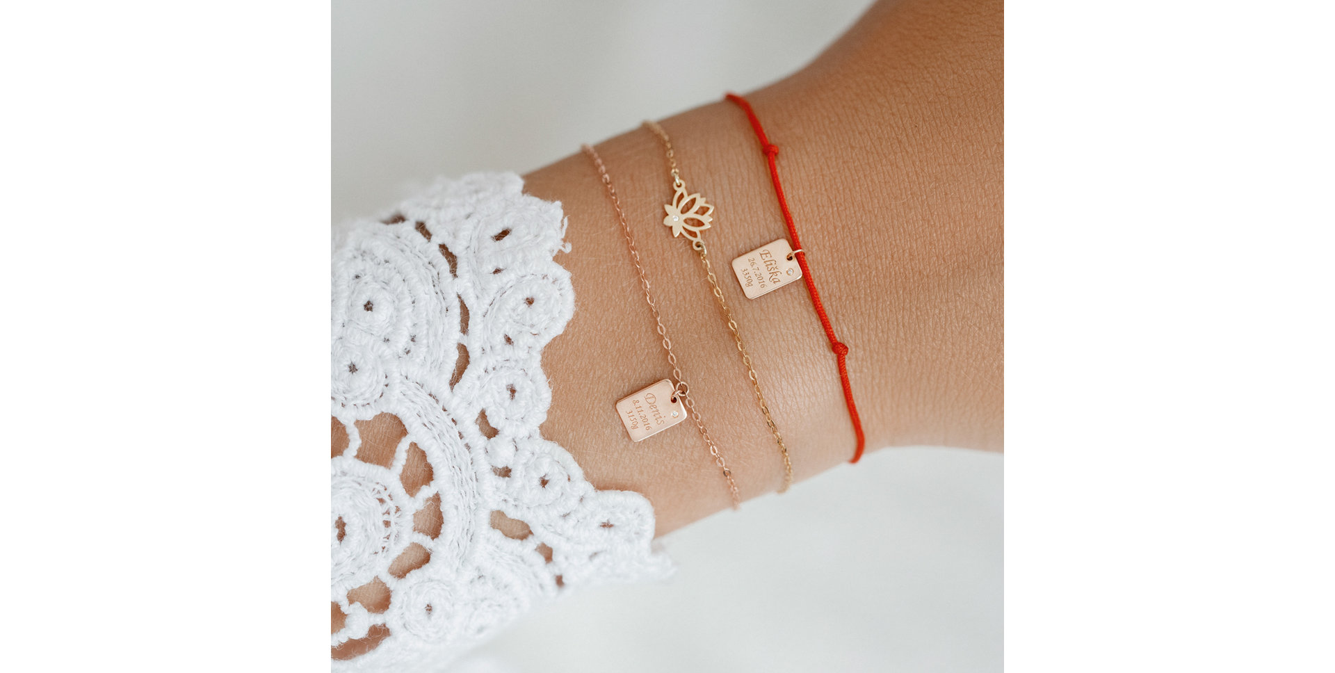 Diamond bracelet Little Lotus