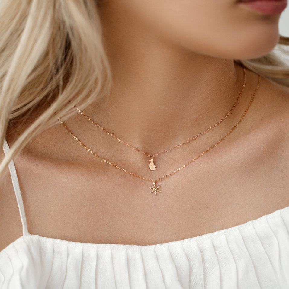 Diamond necklace Little Snowflake