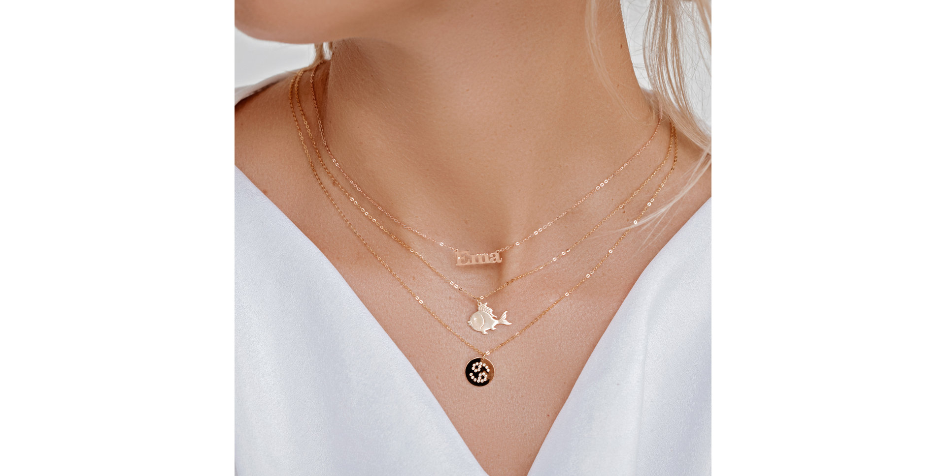 Diamond necklace Cancer