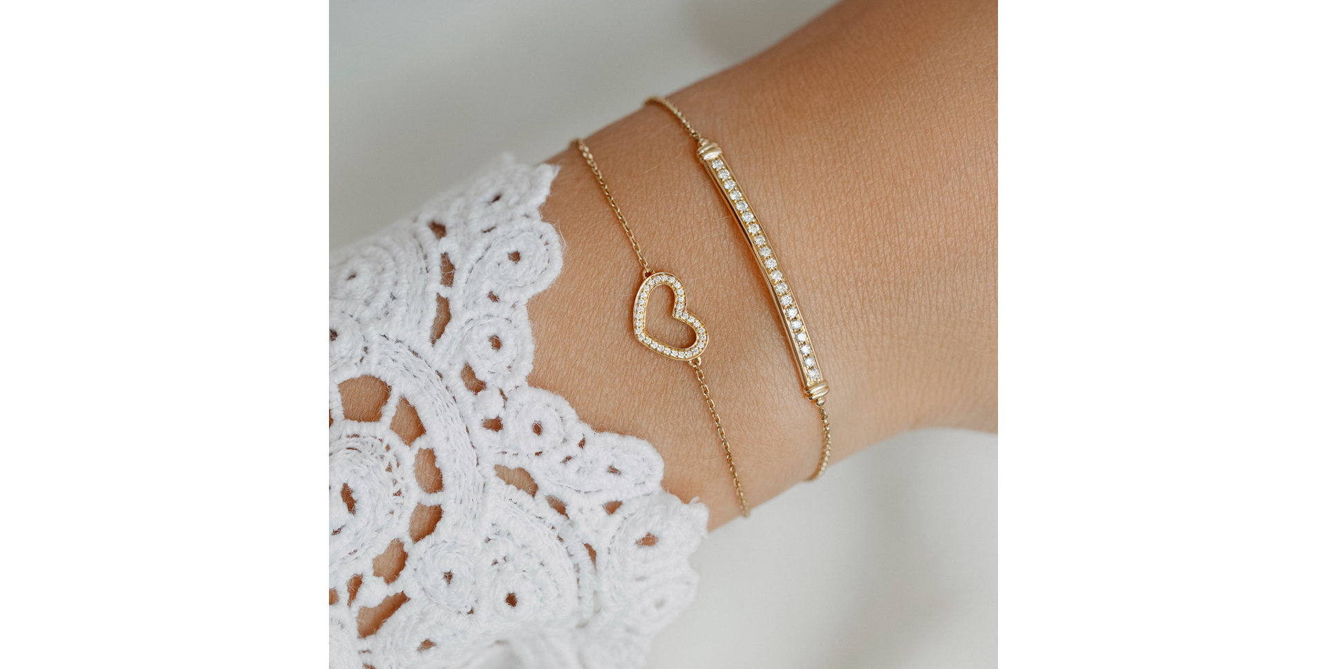 Diamond bracelet Heart