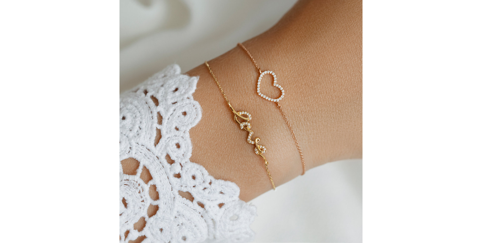 Diamond bracelet Love